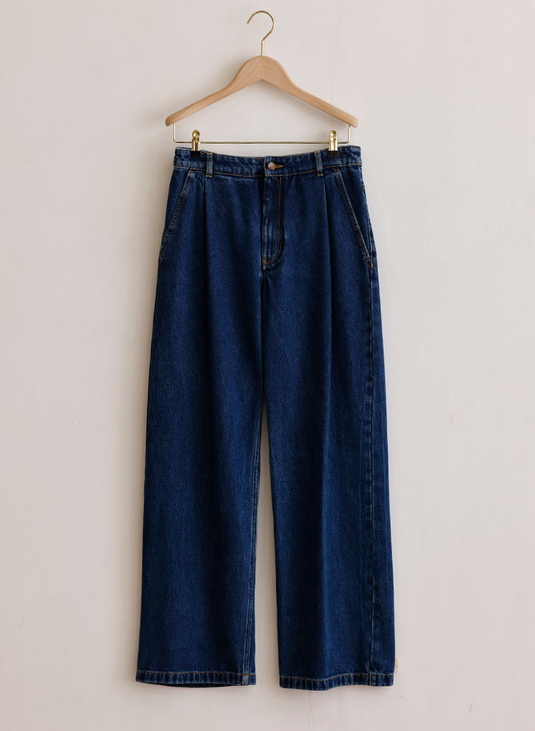 PLEATED JEANS 詳細画像 Indigo 1