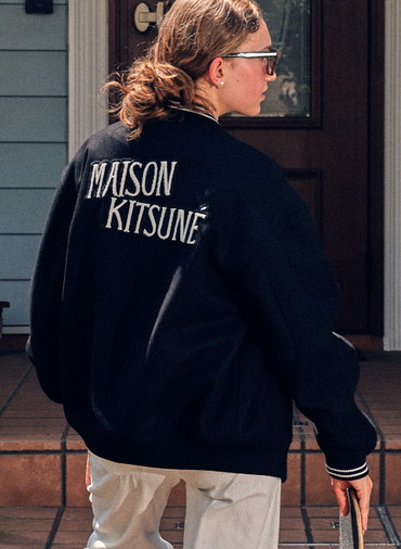 VARSITY TEDDY BLOUSON