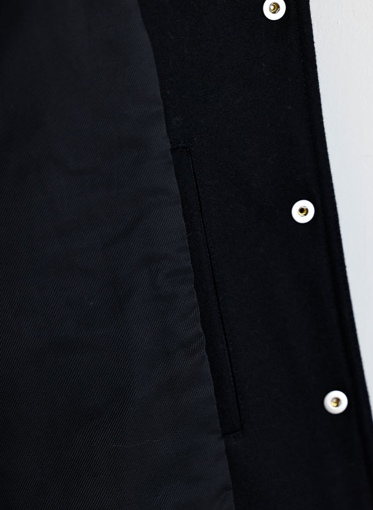 VARSITY TEDDY BLOUSON 詳細画像 Black 5