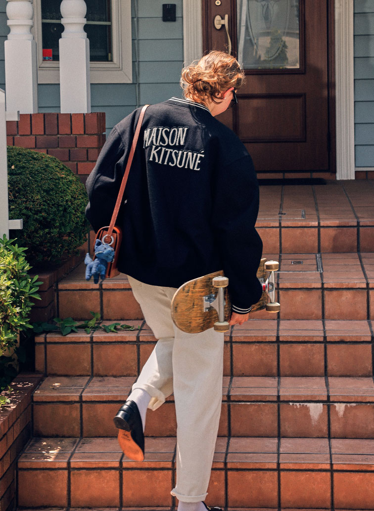 VARSITY TEDDY BLOUSON 詳細画像 Black 2