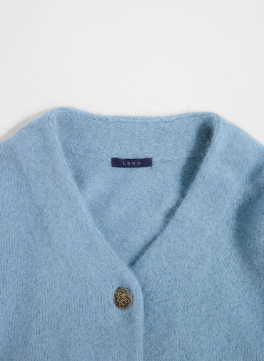 BRUSHED CARDIGAN 詳細画像 Saxe Blue 3