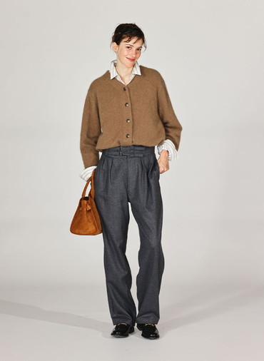 BRUSHED CARDIGAN 詳細画像 Brown 7