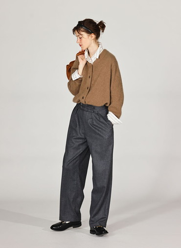 BRUSHED CARDIGAN 詳細画像 Brown 8