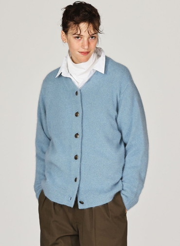 BRUSHED CARDIGAN 詳細画像 Saxe Blue 1