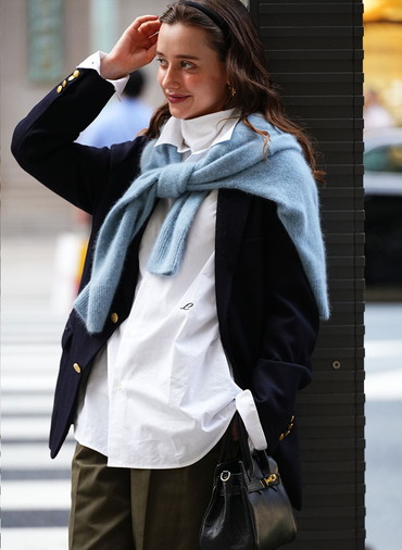 BRUSHED CARDIGAN 詳細画像 Saxe Blue 10