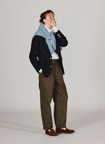 BRUSHED CARDIGAN 詳細画像 Saxe Blue 5