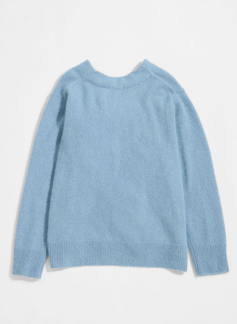 BRUSHED CARDIGAN 詳細画像 Saxe Blue 2