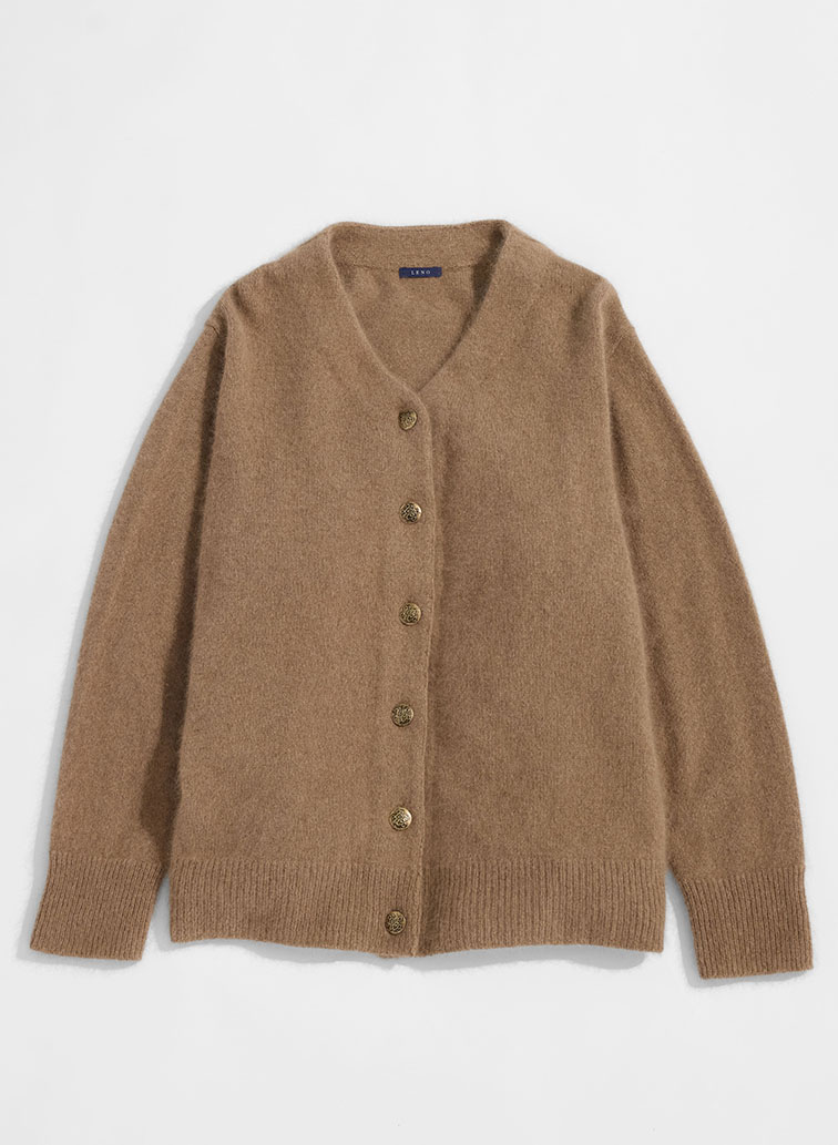 BRUSHED CARDIGAN 詳細画像 Saxe Blue 6