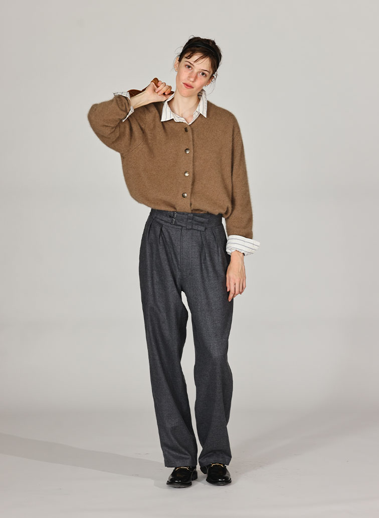 BRUSHED CARDIGAN 詳細画像 Brown 10