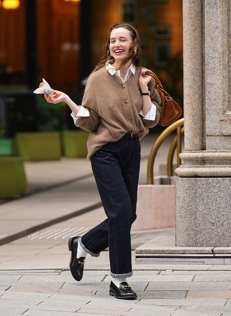 BRUSHED CARDIGAN 詳細画像 Brown 5