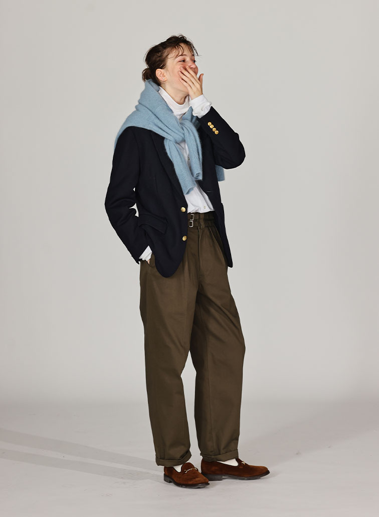 BRUSHED CARDIGAN 詳細画像 Saxe Blue 5