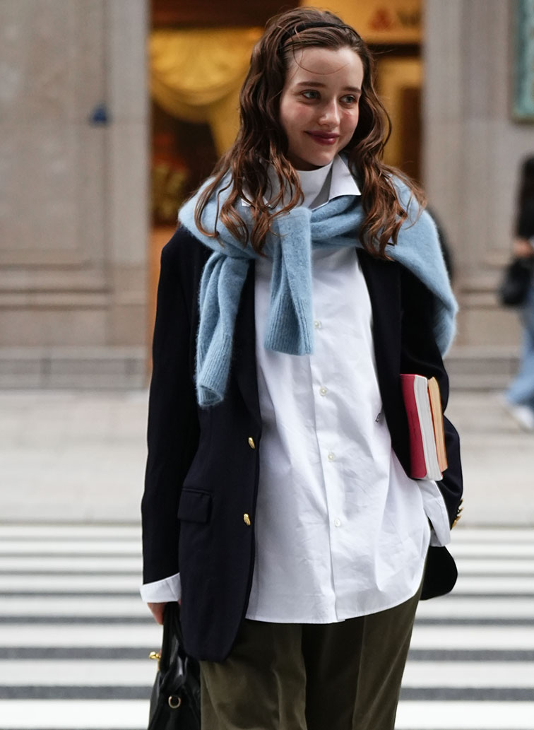 BRUSHED CARDIGAN 詳細画像 Saxe Blue 9