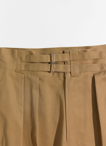 【NEW】DOUBLE BELTED GURKHA TROUSERS [UNISEX] 詳細画像 Beige 3