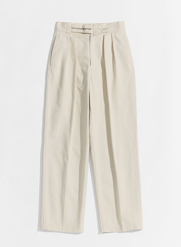 【NEW】DOUBLE BELTED GURKHA TROUSERS [UNISEX] 詳細画像 Beige 6