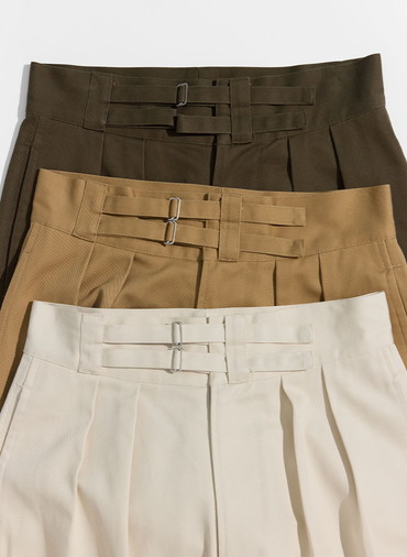 【NEW】DOUBLE BELTED GURKHA TROUSERS [UNISEX] 詳細画像 Beige 8