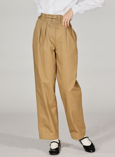 【NEW】DOUBLE BELTED GURKHA TROUSERS [UNISEX] 詳細画像 Beige 1