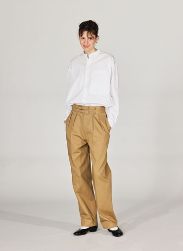 【NEW】DOUBLE BELTED GURKHA TROUSERS [UNISEX] 詳細画像 Beige 2