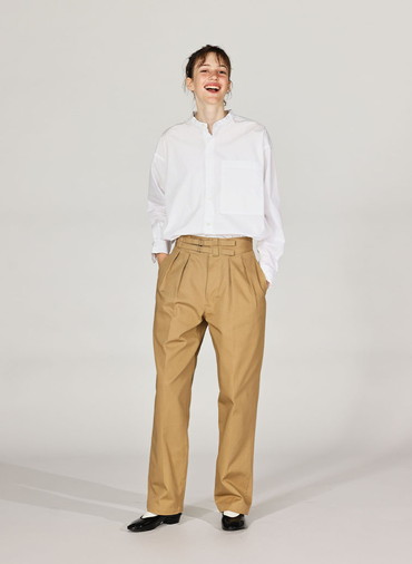 【NEW】DOUBLE BELTED GURKHA TROUSERS [UNISEX] 詳細画像 Beige 3