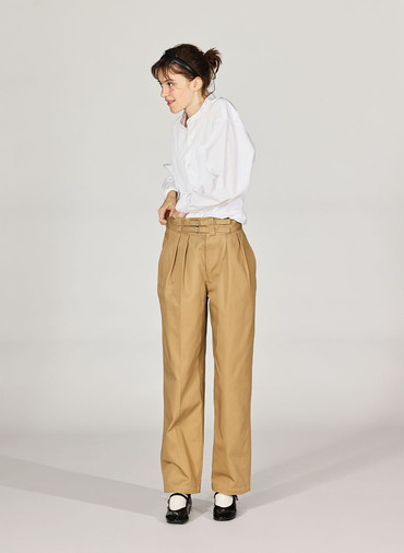 【NEW】DOUBLE BELTED GURKHA TROUSERS [UNISEX] 詳細画像 Beige 4