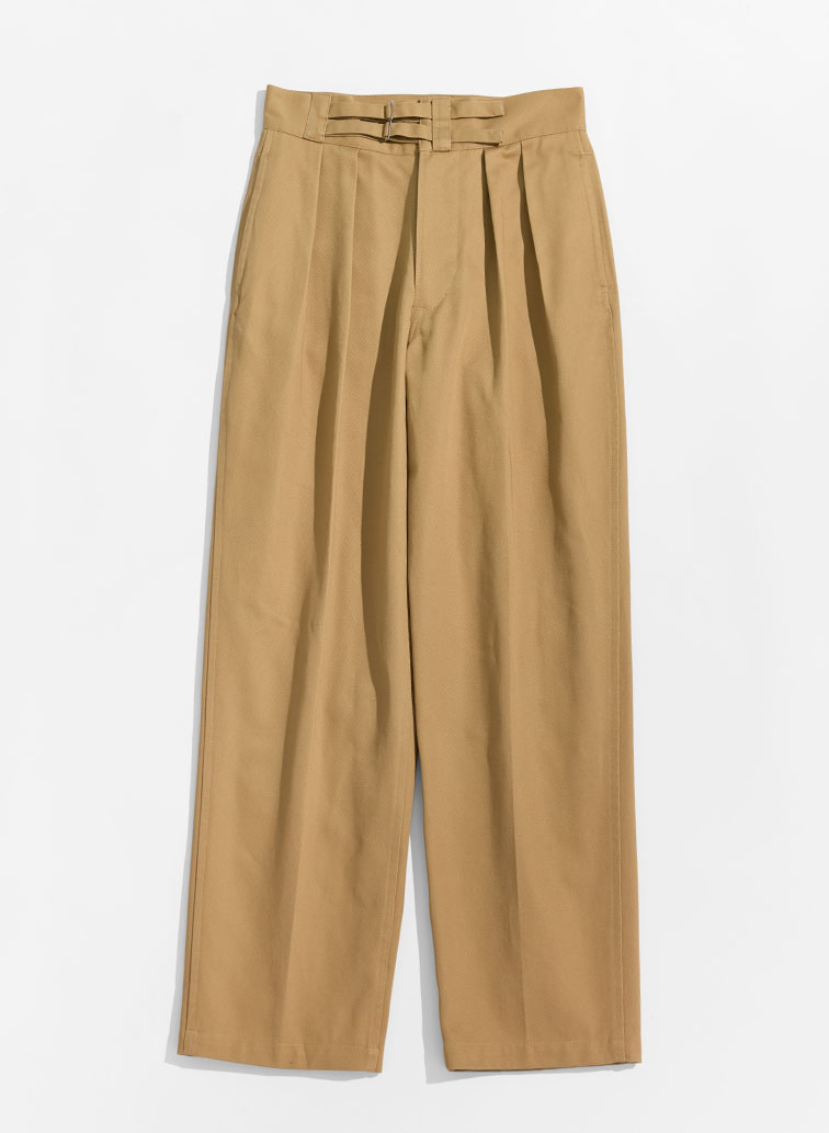 【NEW】DOUBLE BELTED GURKHA TROUSERS [UNISEX] 詳細画像 Beige 1
