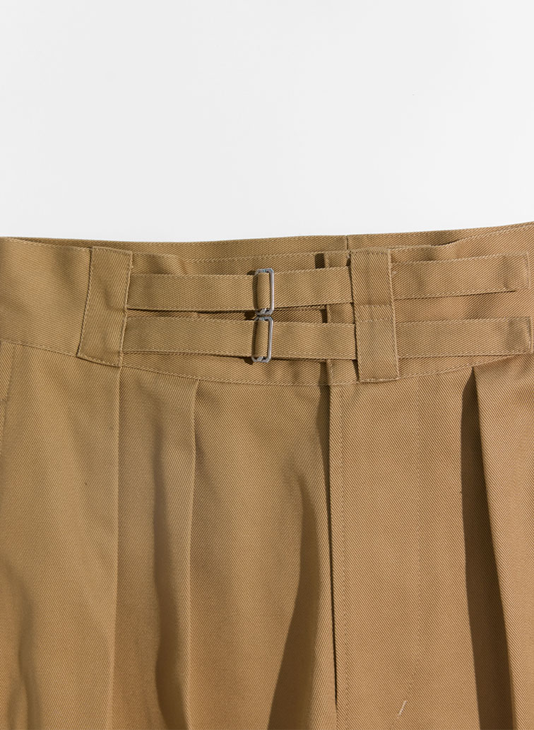 【NEW】DOUBLE BELTED GURKHA TROUSERS [UNISEX] 詳細画像 Beige 3