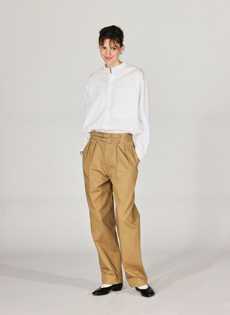 【NEW】DOUBLE BELTED GURKHA TROUSERS [UNISEX] 詳細画像 Beige 2