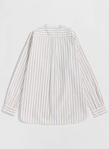 BAND COLLAR SHIRTS [UNISEX] 詳細画像 Blue 2
