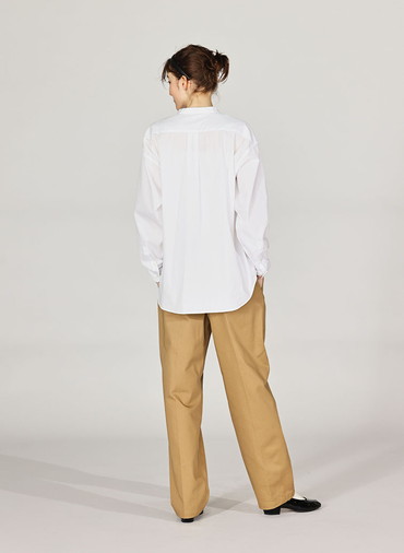 BAND COLLAR SHIRTS [UNISEX] 詳細画像 White 4