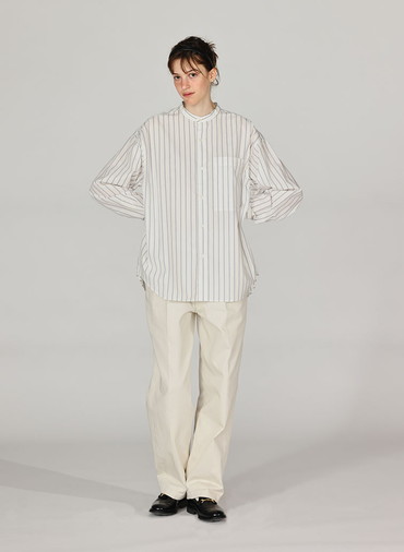 BAND COLLAR SHIRTS [UNISEX] 詳細画像 Off White 3