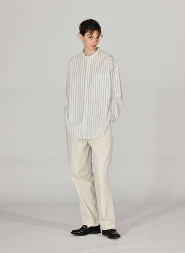 BAND COLLAR SHIRTS [UNISEX] 詳細画像 Off White 4