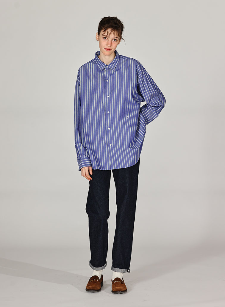 REGULAR COLLAR SHIRTS [UNISEX] 詳細画像 Blue 3