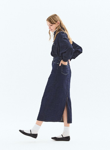 DENIM SKIRT 詳細画像 Indigo 4