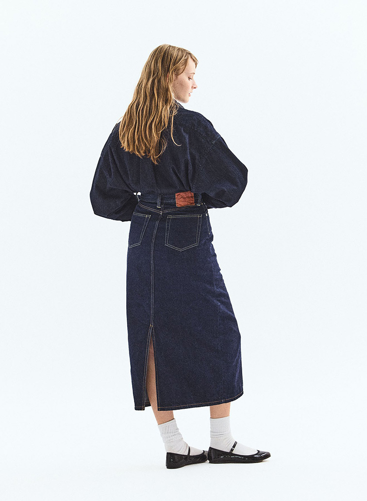 DENIM SKIRT 詳細画像 Indigo 5