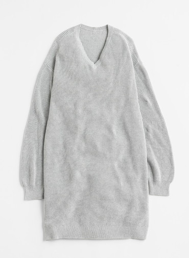 V NECK ONEPIECE 詳細画像 Light Gray 1