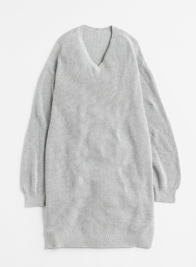 V NECK ONEPIECE 詳細画像 Light Gray 1