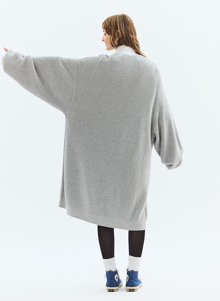 V NECK ONEPIECE 詳細画像 Light Gray 5