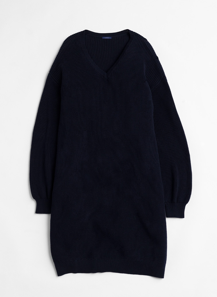 V NECK ONEPIECE 詳細画像 Navy 1