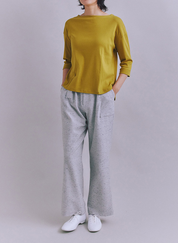 【ウォッシャブル】Nep Tweed ベルトベイカーパンツ 詳細画像 Light Gray 2