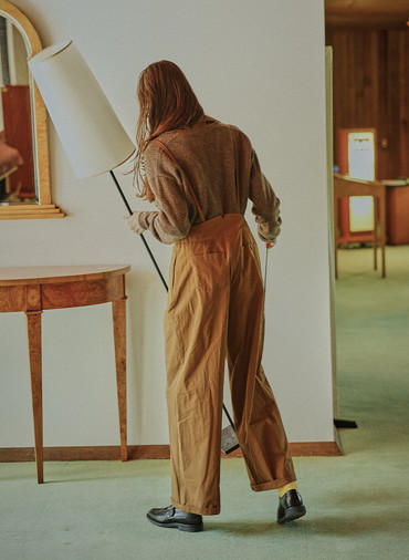 Colorful Melange 配色ポケットニットカーディガン 詳細画像 Brown 7