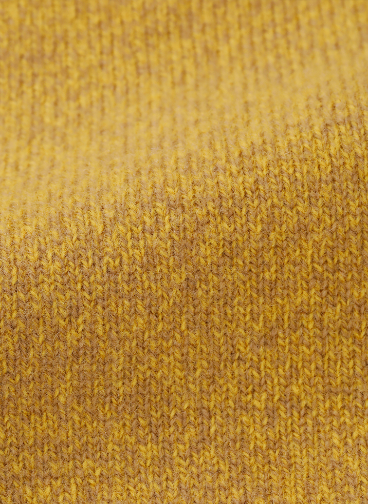 Colorful Melange 配色ポケットニットカーディガン 詳細画像 Yellow 1