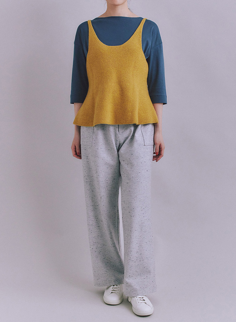 Colorful Melange 2wayペプラムキャミニット 詳細画像 Yellow 2