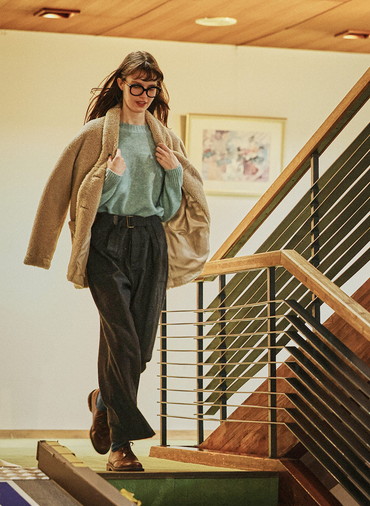 Eco Fur ショールカラーコート 詳細画像 Beige 3