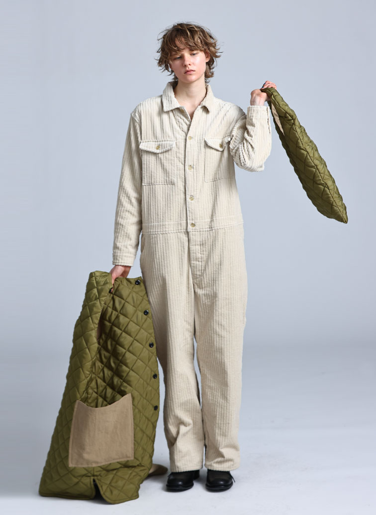 Boiler Suit Washed Corduroy 詳細画像 Off White 1
