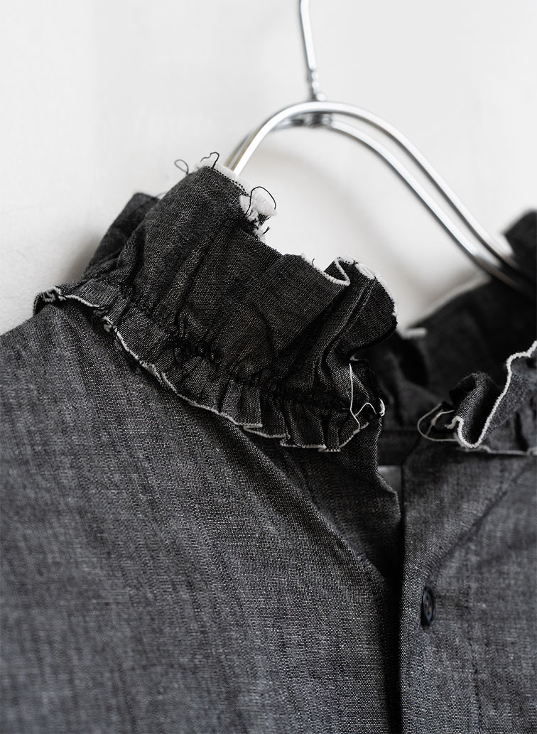 Ruffle Shirts  詳細画像 Black 3