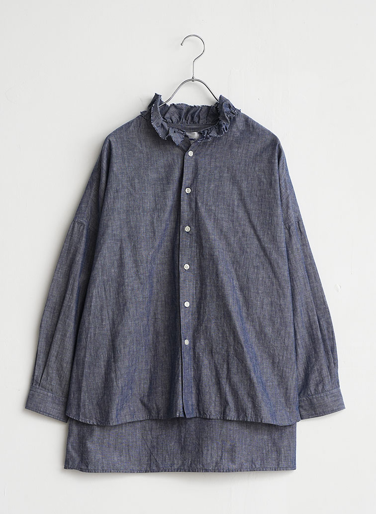 Ruffle Shirts  詳細画像 Indigo 1