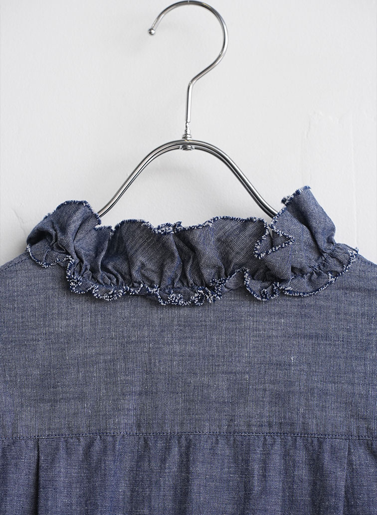 Ruffle Shirts  詳細画像 Indigo 4