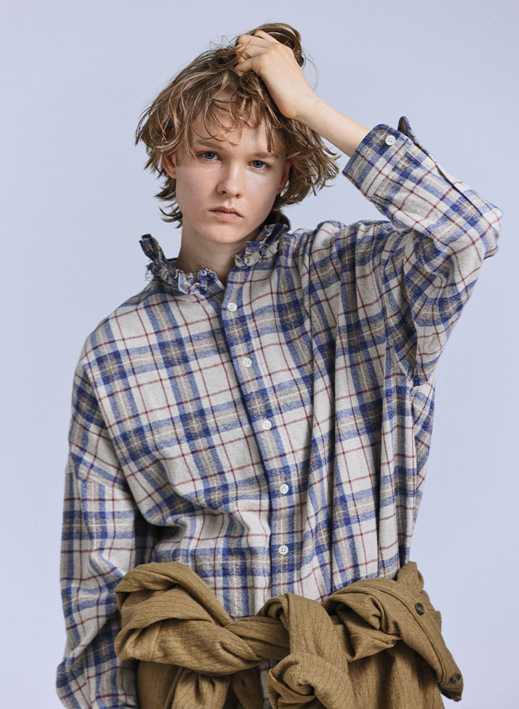 Ruffle Shirts Flannel CK 詳細画像 Other 2