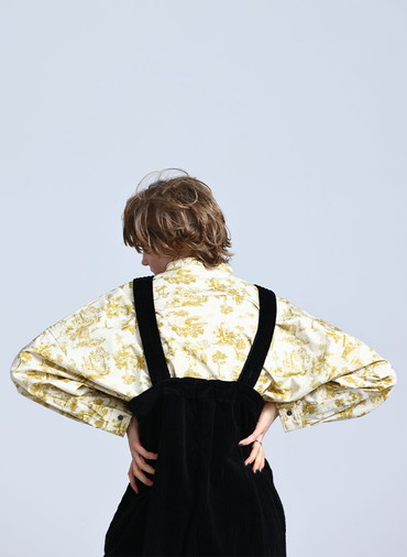 High rise brace trousers 詳細画像 Black 3