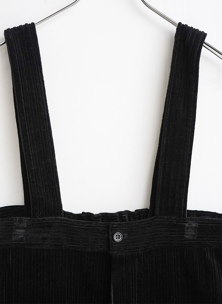 High rise brace trousers 詳細画像 Black 3