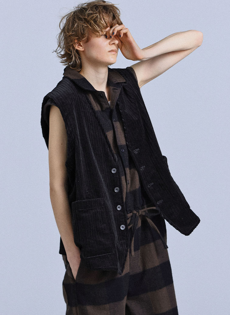 Oversized Sleeveless JK 詳細画像 Black 1